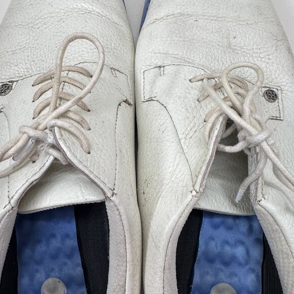 G/FORE Gallivanter Golf Shoes Mens Size 14 White Leather Spikeless G4MC20EF02 - Picture 3 of 9